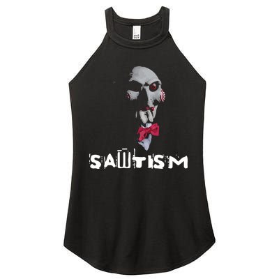 Sawtism Autism Women's Perfect Tri Rocker Tank