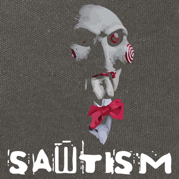 Sawtism Autism Cotton Canvas Backpack