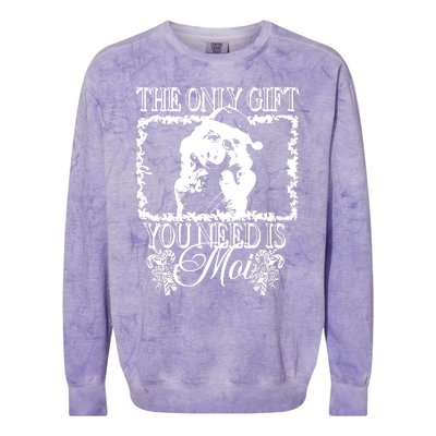 Sage And Sprout Store The Only Gift You Need Is Moi Colorblast Crewneck Sweatshirt