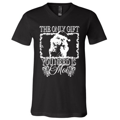 Sage And Sprout Store The Only Gift You Need Is Moi V-Neck T-Shirt