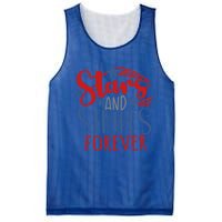 Stars And Stripes Forever Gift For Fourth Of July Gift Mesh Reversible Basketball Jersey Tank