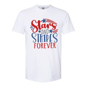 Stars And Stripes Forever Gift For Fourth Of July Gift Softstyle CVC T-Shirt