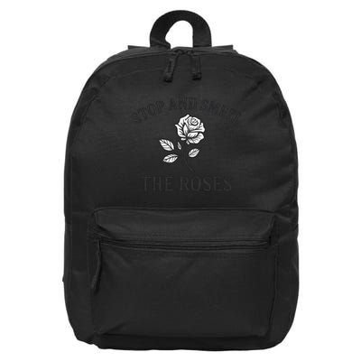 Stop and Smell the Roses 16 in Basic Backpack