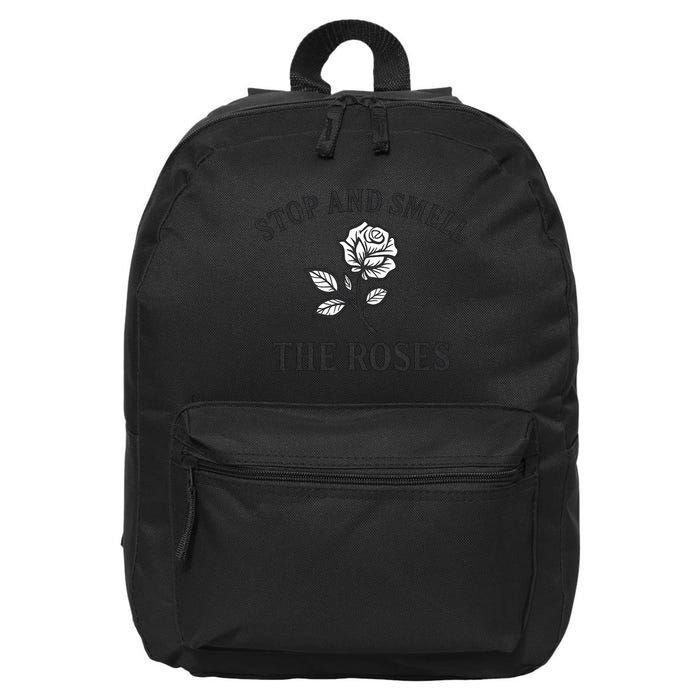 Stop and Smell the Roses 16 in Basic Backpack