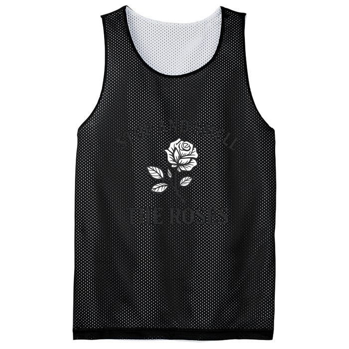 Stop and Smell the Roses Mesh Reversible Basketball Jersey Tank