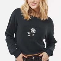 Stop and Smell the Roses Cropped Pullover Crew
