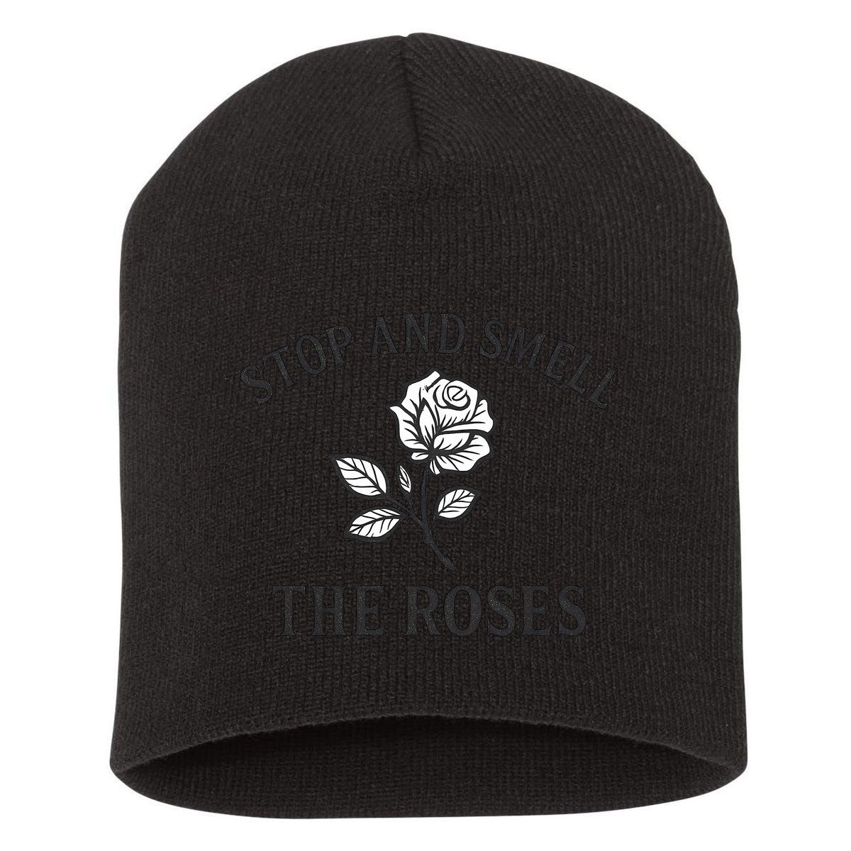 Stop and Smell the Roses Short Acrylic Beanie