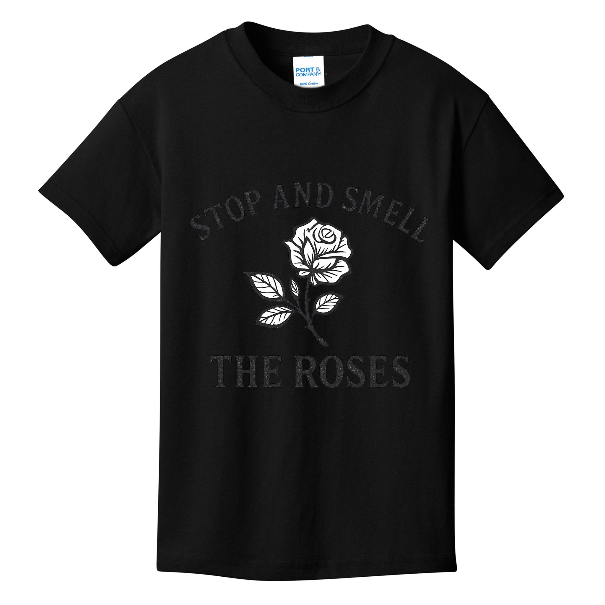Stop and Smell the Roses Kids T-Shirt