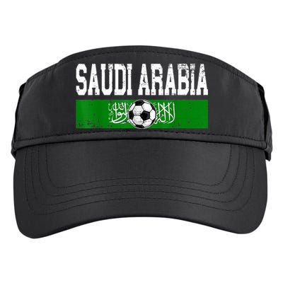 Saudi Arabia Saudis Flag Soccer Jersey Football Lovers Adult Drive Performance Visor