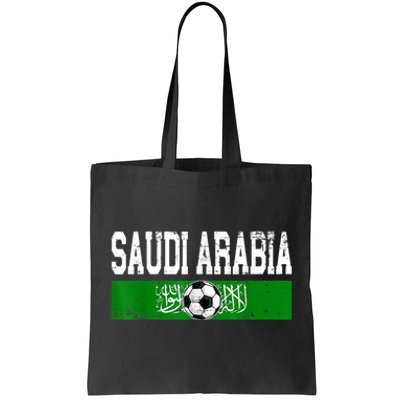 Saudi Arabia Saudis Flag Soccer Jersey Football Lovers Tote Bag