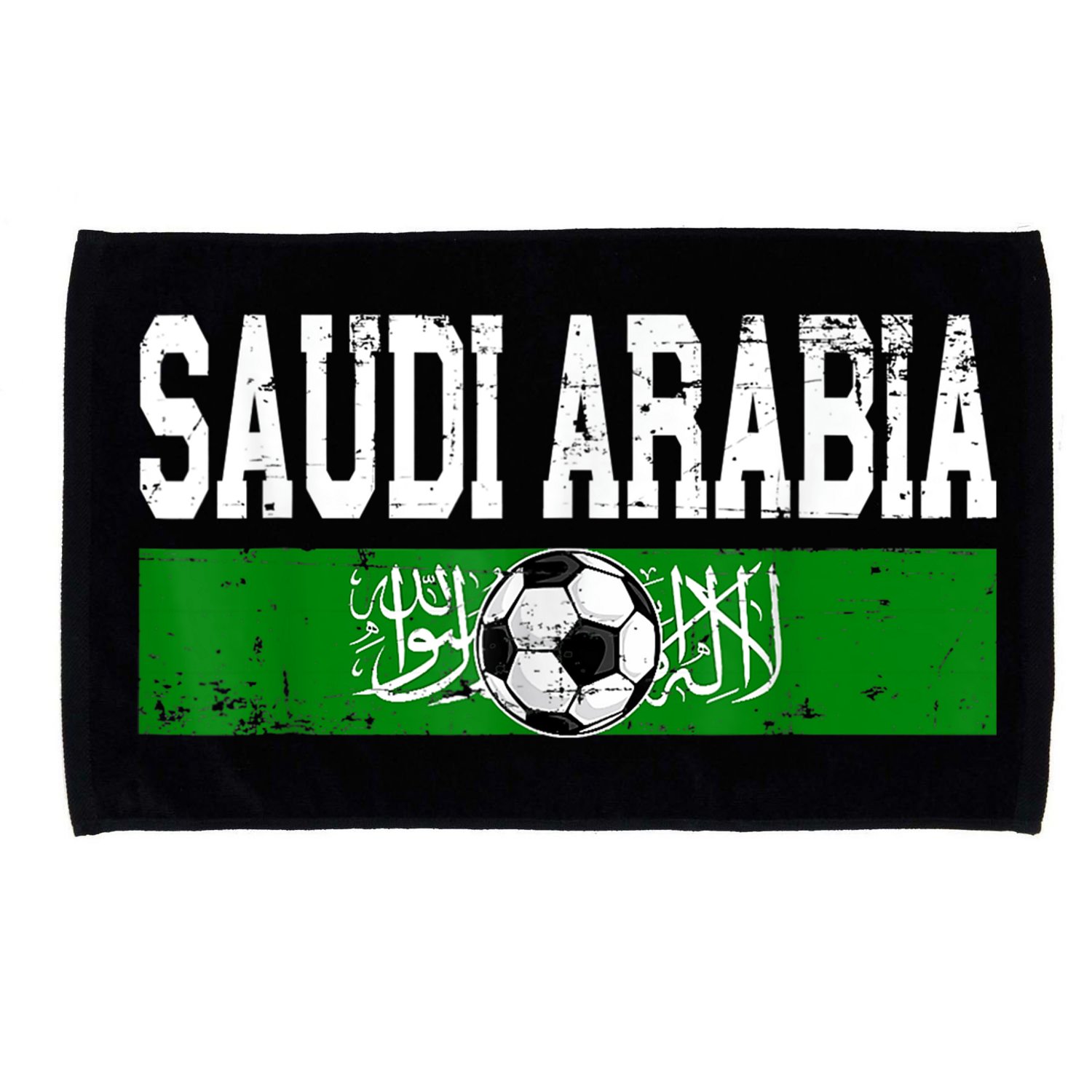 Saudi Arabia Saudis Flag Soccer Jersey Football Lovers Microfiber Hand Towel