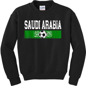 Saudi Arabia Saudis Flag Soccer Jersey Football Lovers Kids Sweatshirt