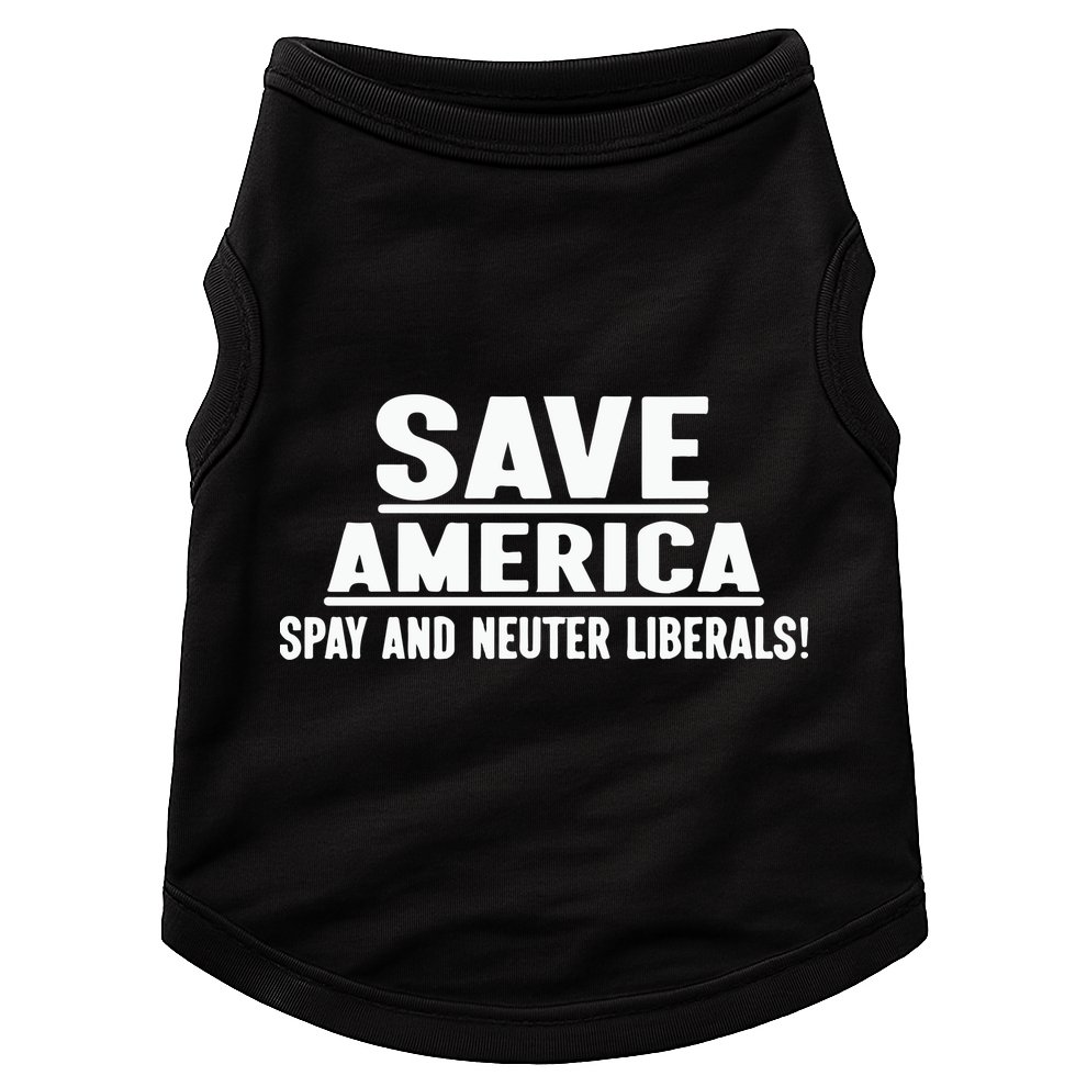 Save America Spay And Neuter Liberals Doggie Tank