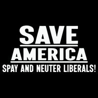 Save America Spay And Neuter Liberals 7-Panel Snapback Hat