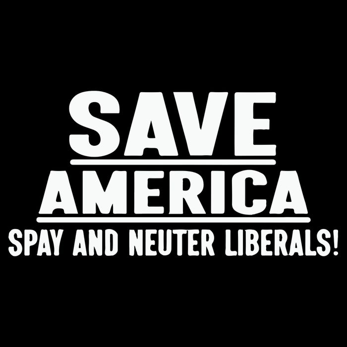 Save America Spay And Neuter Liberals 7-Panel Snapback Hat