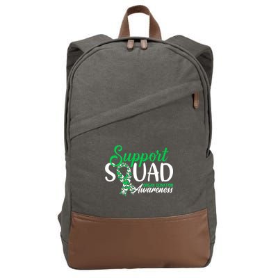 Support Awareness Squad I Transplant Survivor Organ Donation Premium Cotton Canvas Backpack