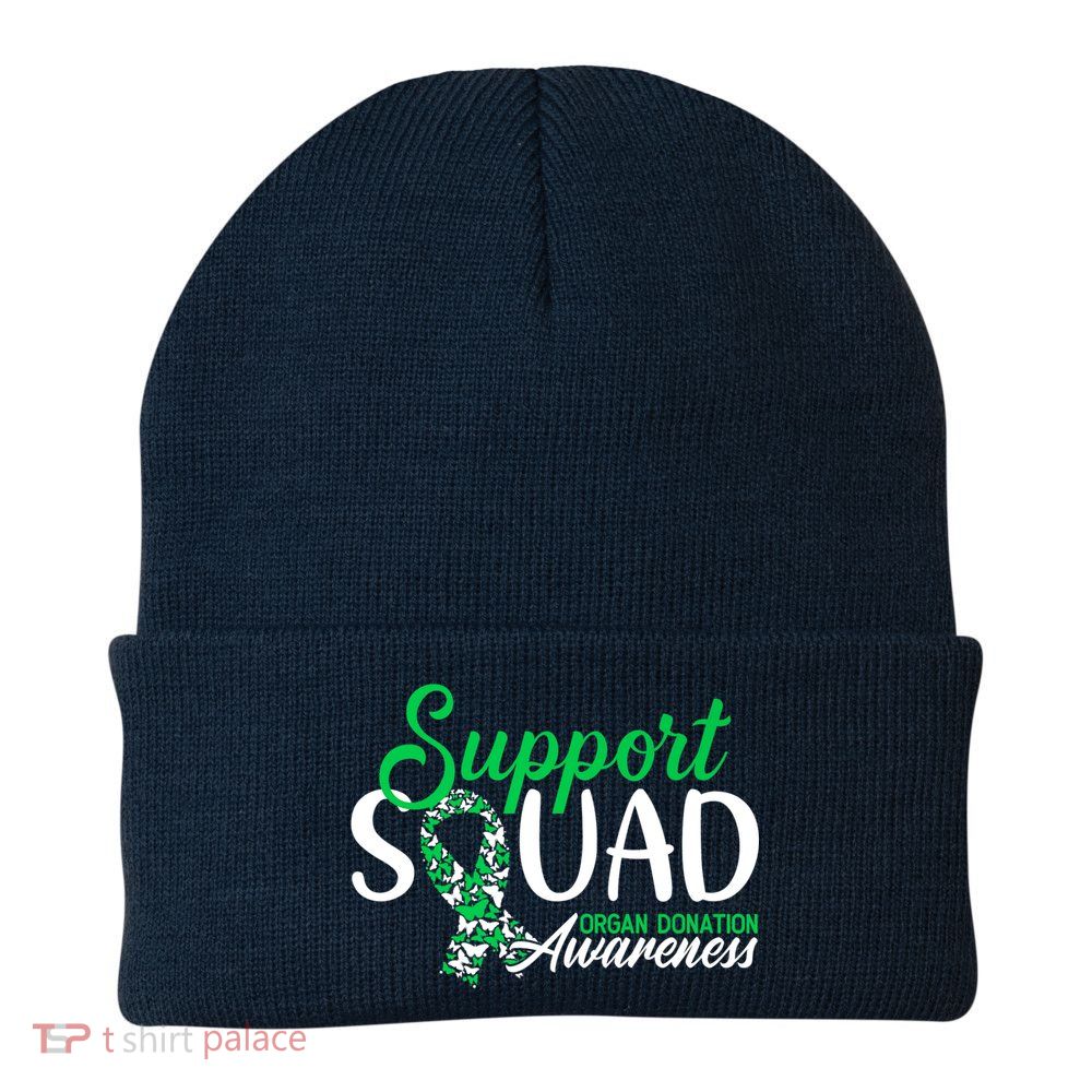 Support Awareness Squad I Transplant Survivor Organ Donation Premium Beanie