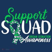 Support Awareness Squad I Transplant Survivor Organ Donation Premium Drawstring Bag