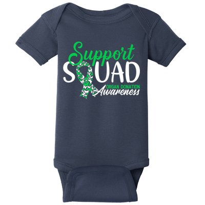 Support Awareness Squad I Transplant Survivor Organ Donation Premium Baby Bodysuit