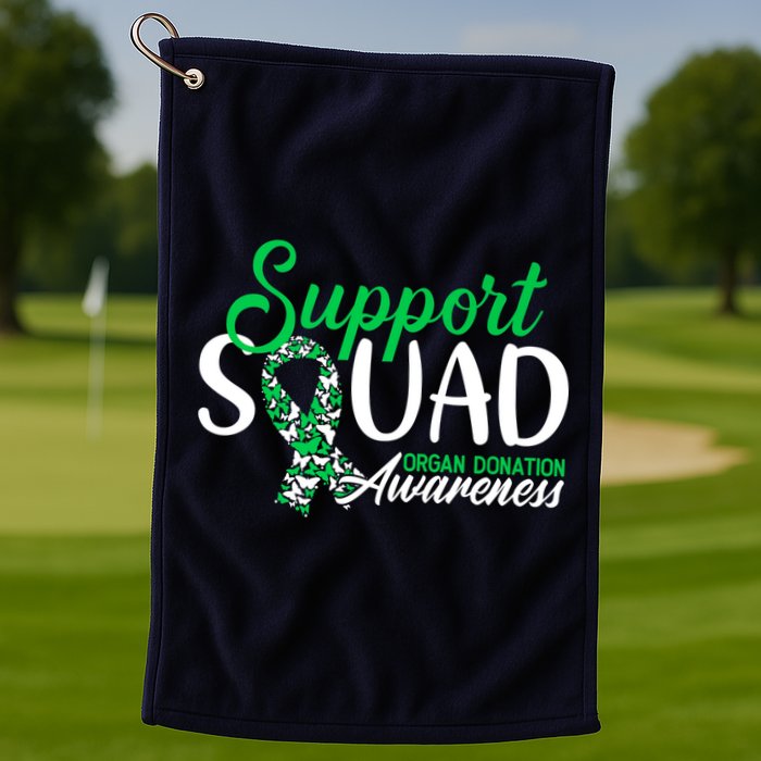 Support Awareness Squad I Transplant Survivor Organ Donation Premium Golf Towel