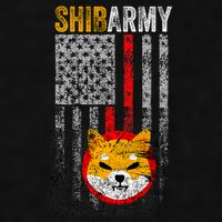 Shiba Army, Shiba Inu Coin With American Flag Ladies PosiCharge Tri-Blend Wicking Tank