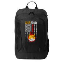 Shiba Army, Shiba Inu Coin With American Flag City Backpack