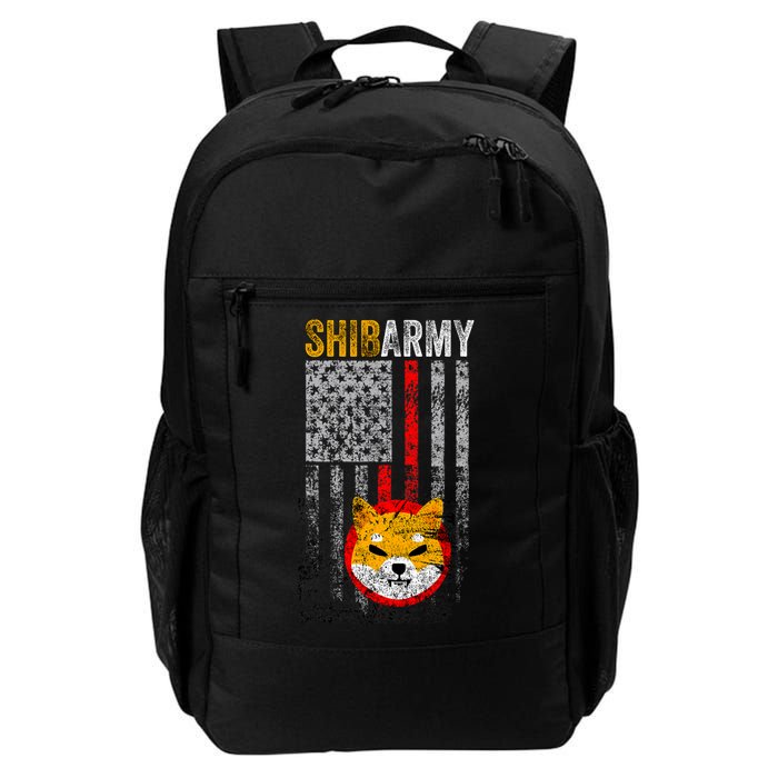 Shiba Army, Shiba Inu Coin With American Flag Backpack
