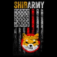 Shiba Army, Shiba Inu Coin With American Flag Wool Snapback Cap