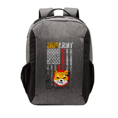 Shiba Army, Shiba Inu Coin With American Flag Vector Backpack