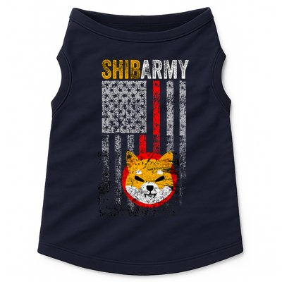 Shiba Army, Shiba Inu Coin With American Flag Doggie Tank