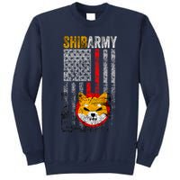 Shiba Army, Shiba Inu Coin With American Flag Sweatshirt