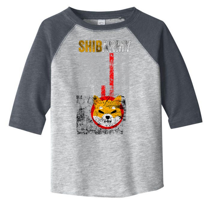 Shiba Army, Shiba Inu Coin With American Flag Toddler Fine Jersey T-Shirt