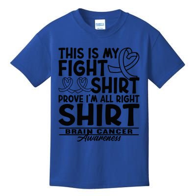 Support Awareness Squad Fight Shirt I GBM Brain Tumor Cancer Kids T-Shirt