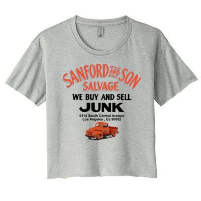 Sanford &Amp; Son Salvage Sign Women's Crop Top Tee