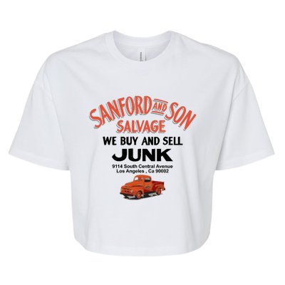 Sanford &Amp; Son Salvage Sign Bella+Canvas Jersey Crop Tee