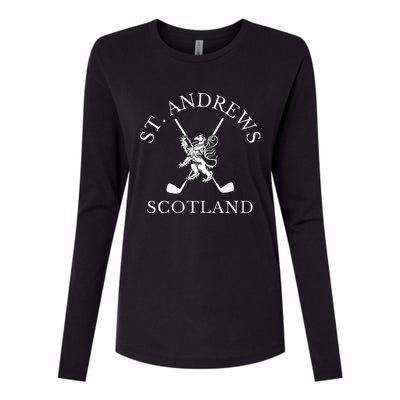 St. Andrews Scotland Golf Fan Womens Cotton Relaxed Long Sleeve T-Shirt