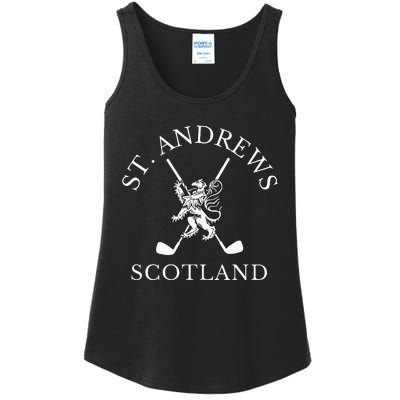 St. Andrews Scotland Golf Fan Ladies Essential Tank