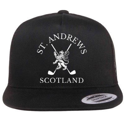 St. Andrews Scotland Golf Fan Flat Bill Trucker Hat