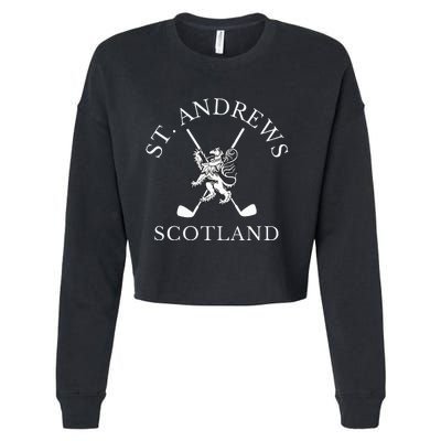 St. Andrews Scotland Golf Fan Cropped Pullover Crew