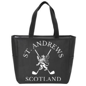 St. Andrews Scotland Golf Fan Zip Tote Bag