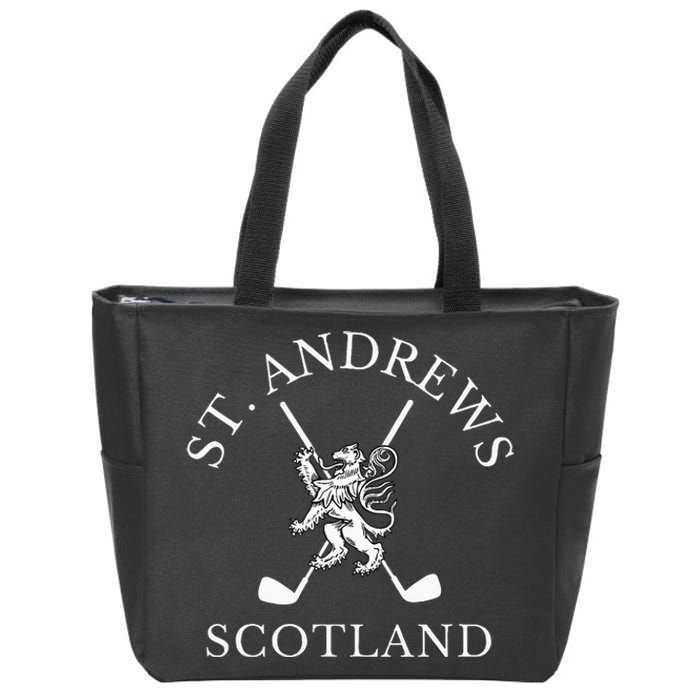 St. Andrews Scotland Golf Fan Zip Tote Bag