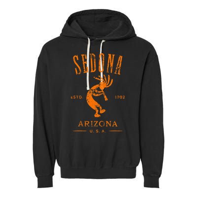 Sedona Arizona Southwestern Style Souvenir Garment-Dyed Fleece Hoodie