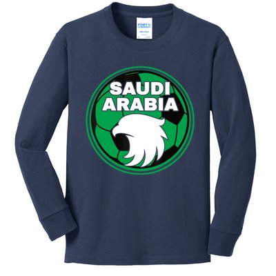 Saudi Arabia Soccer Jersey Gift Saudi Arabia Football Fans Kids Long Sleeve Shirt