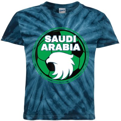 Saudi Arabia Soccer Jersey Gift Saudi Arabia Football Fans Kids Tie-Dye T-Shirt