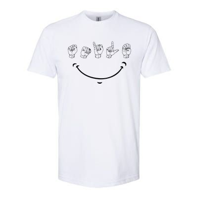 Smile American Sign Language ASL Softstyle CVC T-Shirt