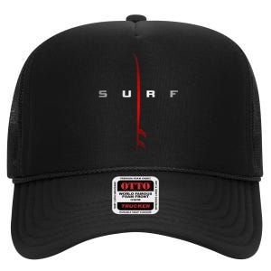 Surfing Apparel Surfer Surf High Crown Mesh Back Trucker Hat