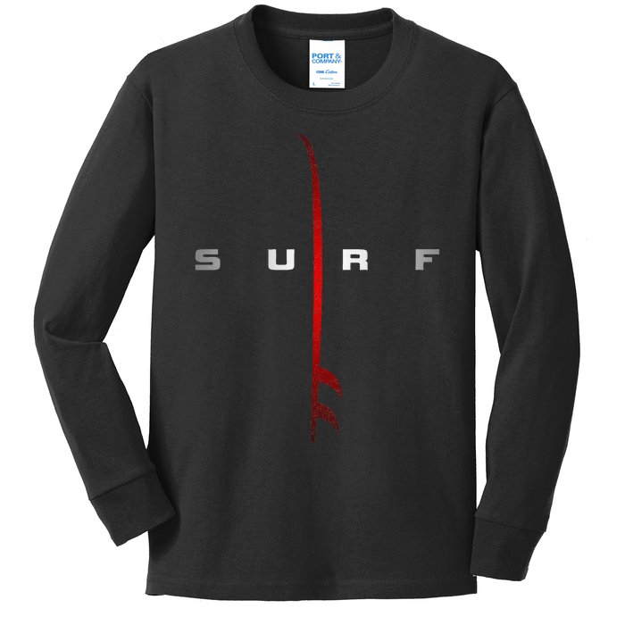 Surfing Apparel Surfer Surf Kids Long Sleeve Shirt