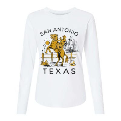 San Antonio Womens Cotton Relaxed Long Sleeve T-Shirt