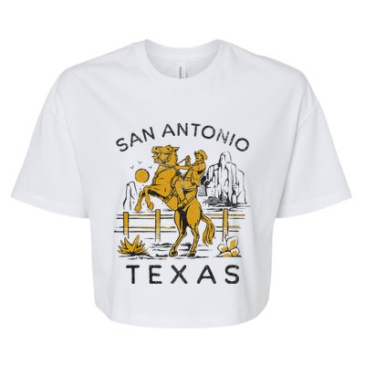 San Antonio Bella+Canvas Jersey Crop Tee