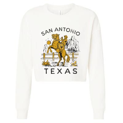 San Antonio Cropped Pullover Crew